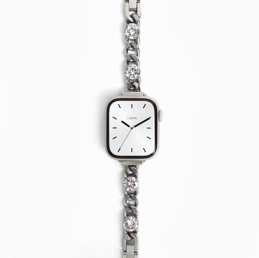 (St-Steel) Blossom Apple Watch Bracelet - Silver