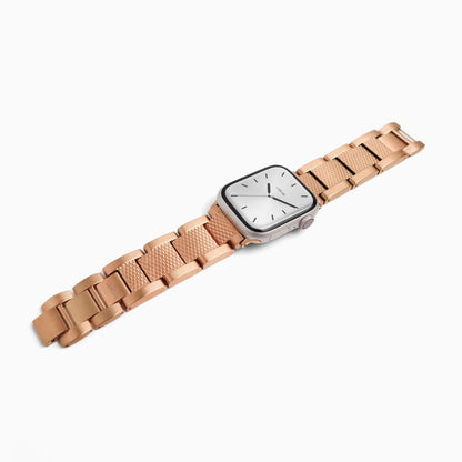 (St-Steel) Cape No.1 Apple Watch Band - 18k Rose Gold Plated