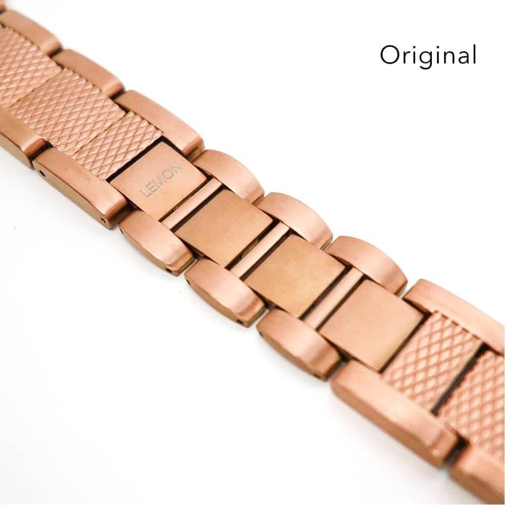 Cape Stainless Steel Apple Watch Band Rose Gold Lemon Straps