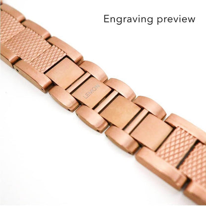 (St-Steel) Cape No.1 Apple Watch Band - 18k Rose Gold Plated