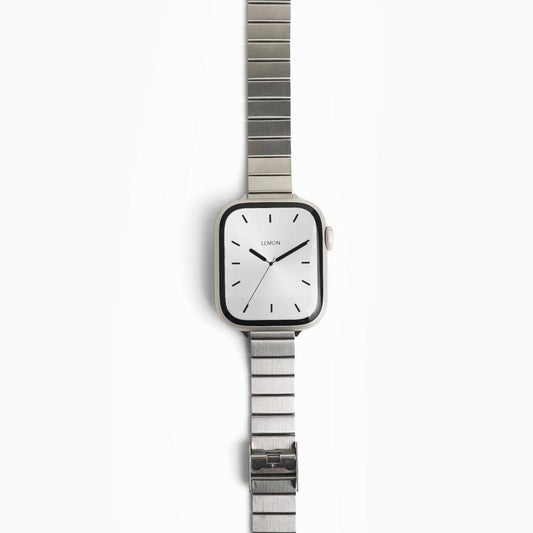 (St-Steel) Film Apple Watch Band - Silver