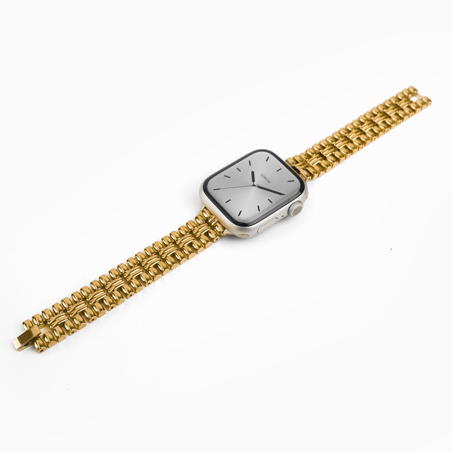 (St-Steel) Flowerwall Apple Watch Bracelet - 18k Gold Plated