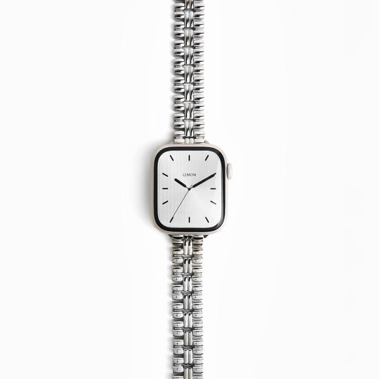 (St-Steel) Flowerwall Apple Watch Bracelet - Silver