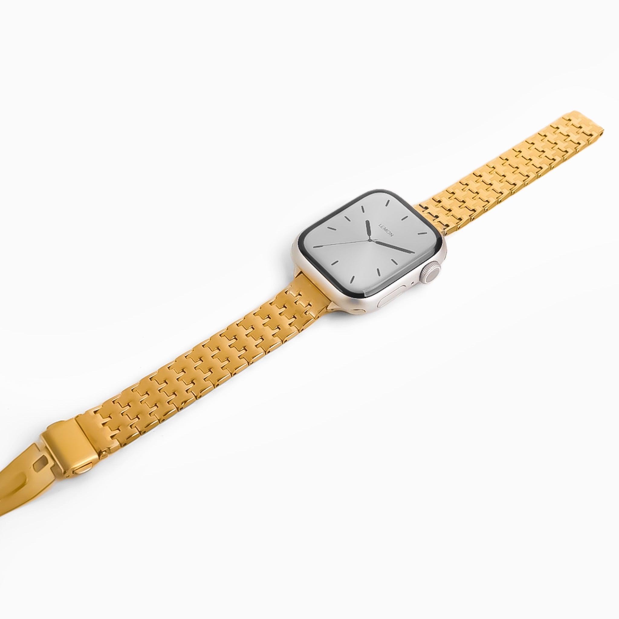 14k gold discount apple watch band