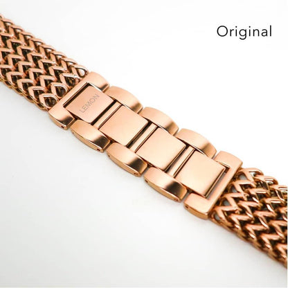 (St-Steel) Infinity Mesh Apple Watch Bracelet - 18k Rose Gold Plated