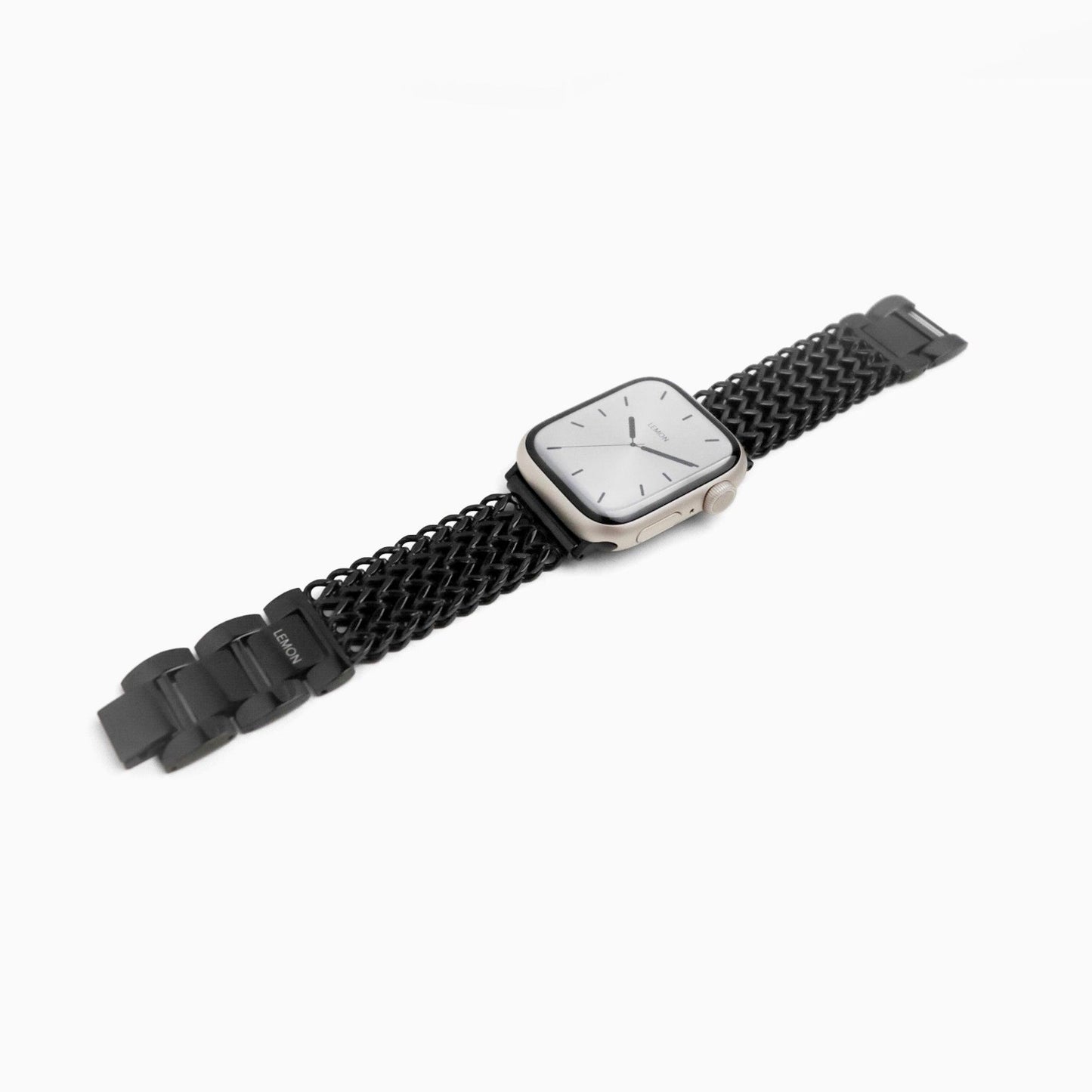 (St-Steel) Infinity Mesh Apple Watch Bracelet - Black