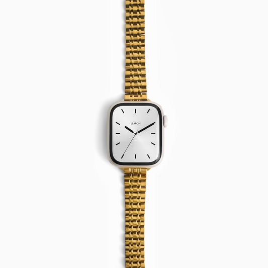 (St-Steel) Lemon Inspiration Apple Watch Band - Gold