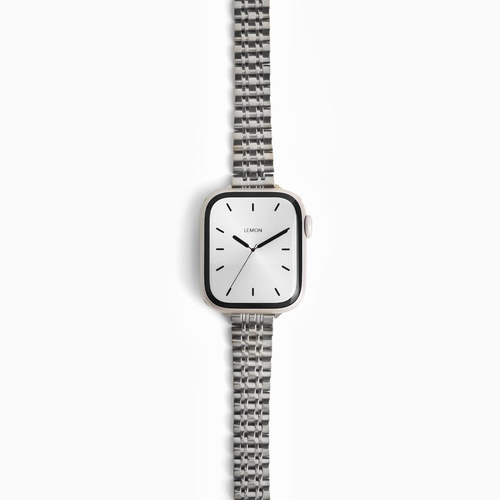 (St-Steel) Lemon Inspiration Apple Watch Band - Silver