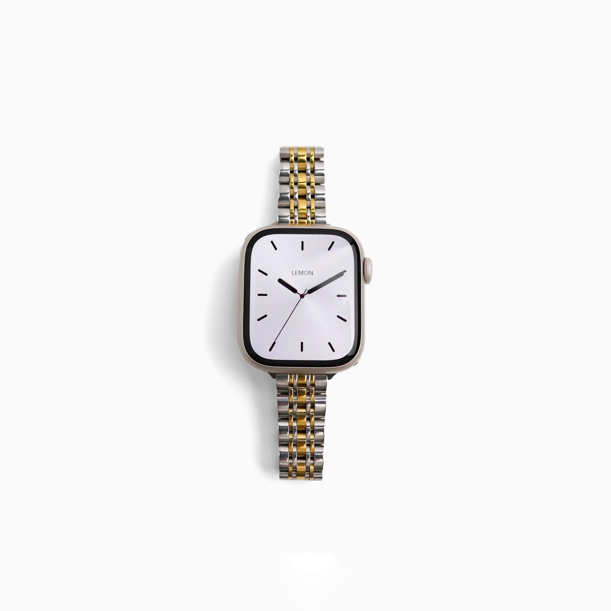 (St-Steel) Lemon Inspiration Apple Watch Band - Two Tone