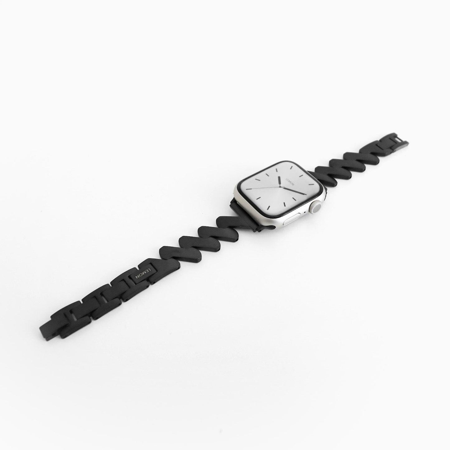 (St-Steel) Lightning Apple Watch Bracelet - Black