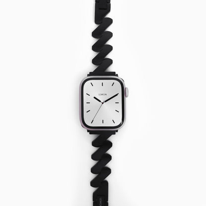 (St-Steel) Lightning Apple Watch Bracelet - Black