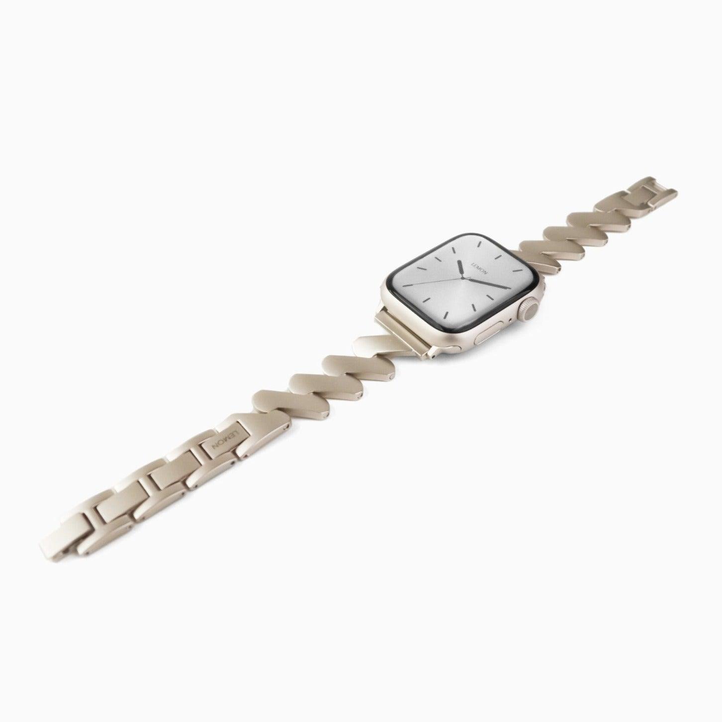 (St-Steel) Lightning Apple Watch Bracelet - Starlight