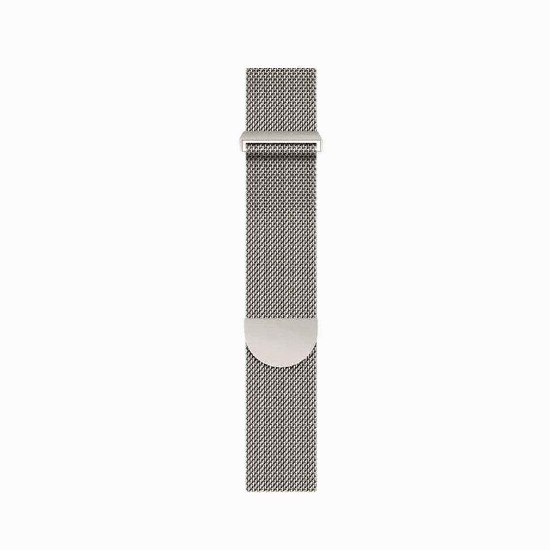 (St-Steel) Milanese Apple Watch Loop with Rounded Clasp - Starlight