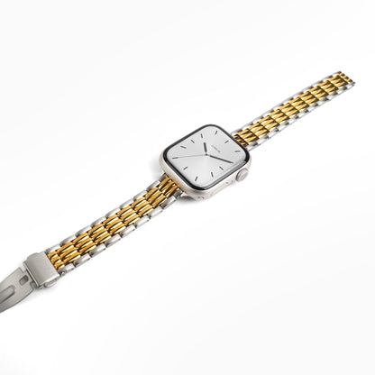 (St-Steel) Moonlight Apple Watch Band - Two Tone