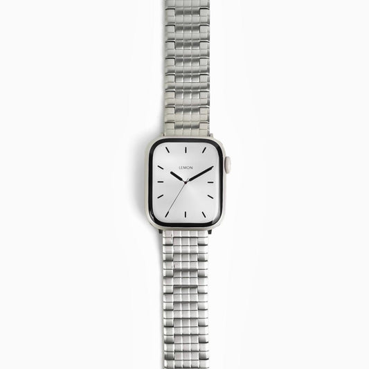 (St-Steel) Puzzle Apple Watch Band - Silver