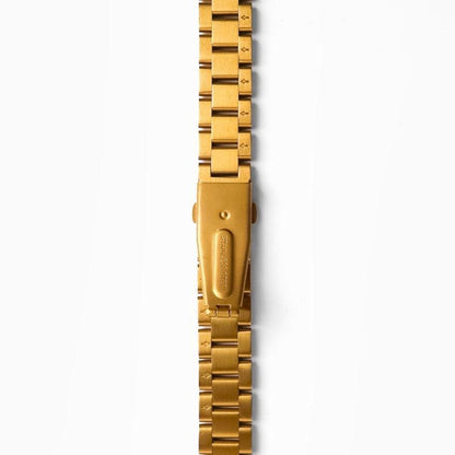 (St-Steel) Slim Oyster Apple Watch Band - Gold