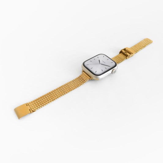 (St-Steel) Slim Stellar Apple Watch Band - Gold