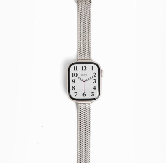 (St-Steel) Slim Stellar Apple Watch Band - Starlight