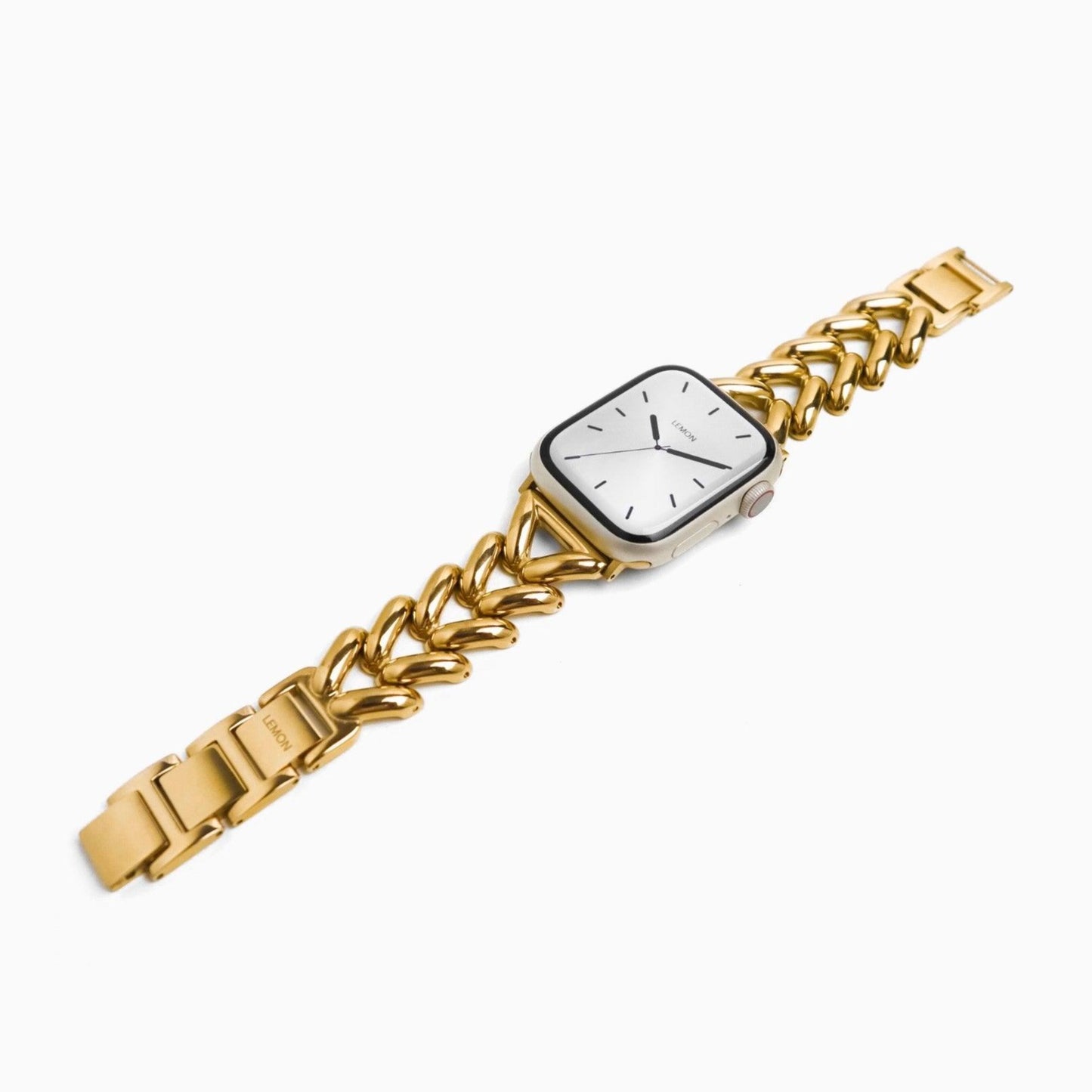 (St-Steel) Soirée Apple Watch Bracelet - 18k Gold Plated