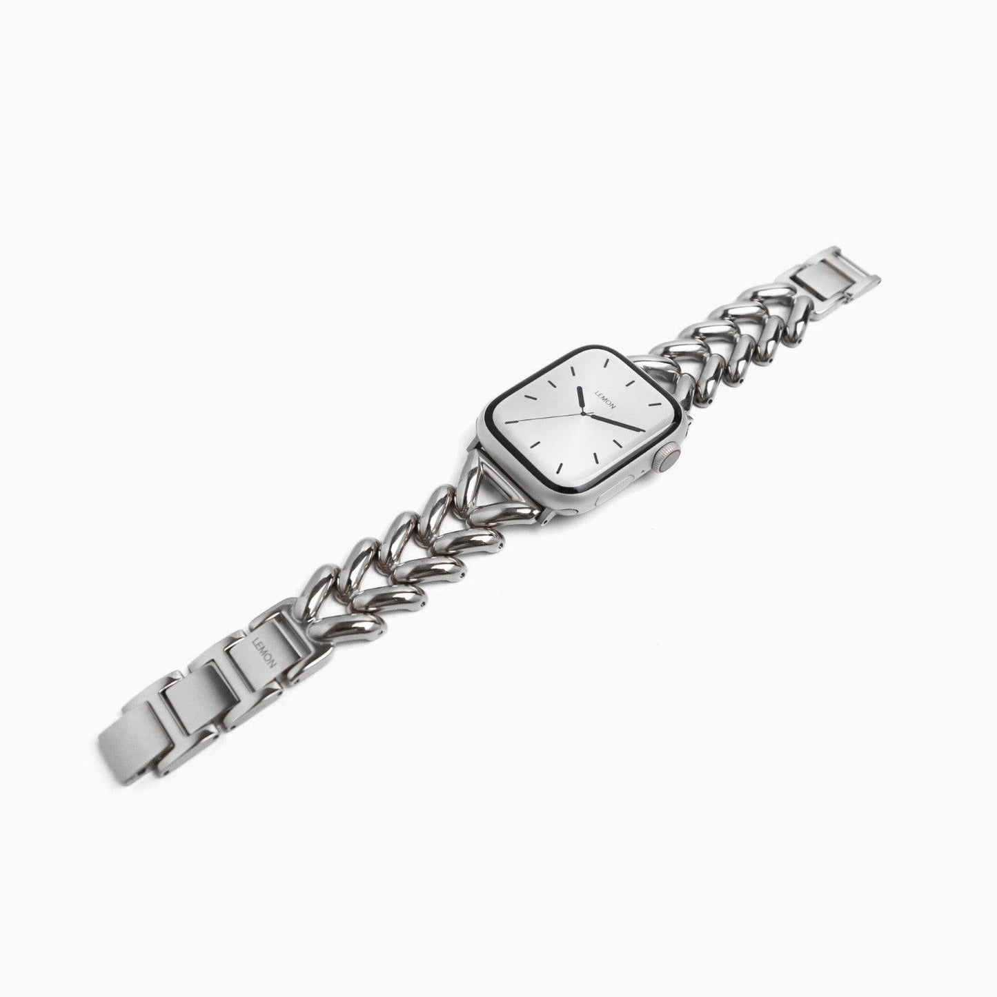 (St-Steel) Soirée Apple Watch Bracelet - Silver