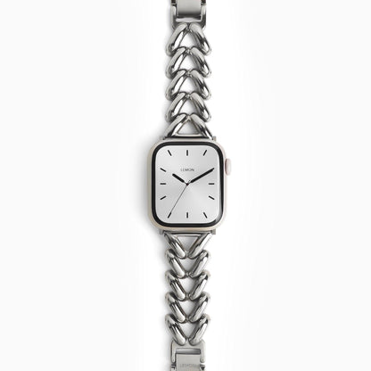 (St-Steel) Soirée Apple Watch Bracelet - Silver