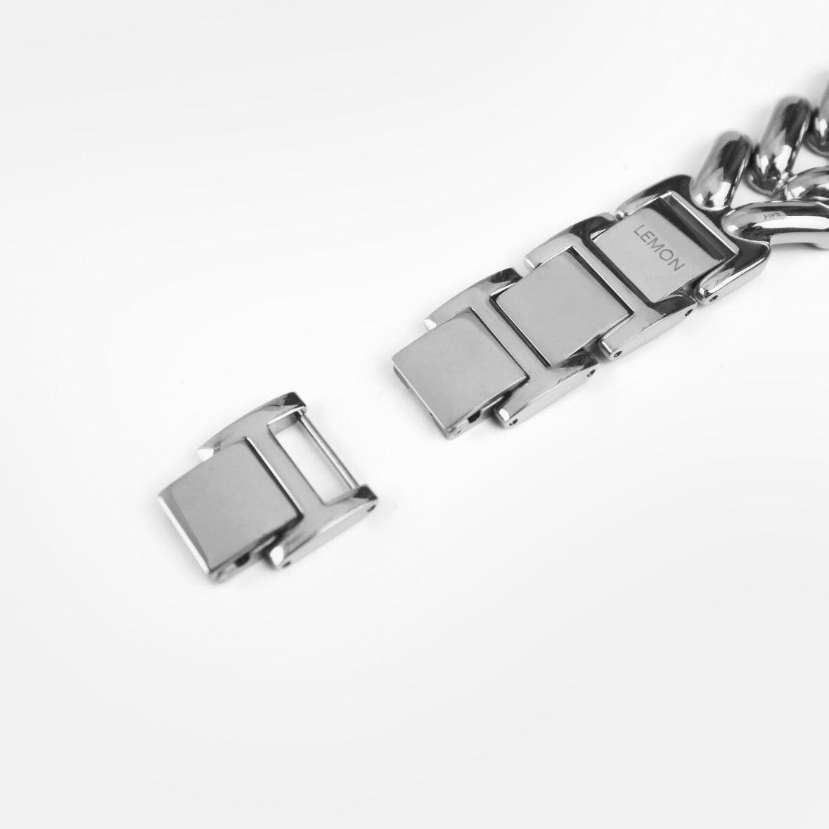 (St-Steel) Soirée Apple Watch Bracelet - Silver