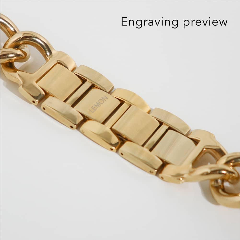 Two 14k yellow gold saving plated Watchband Bracelet