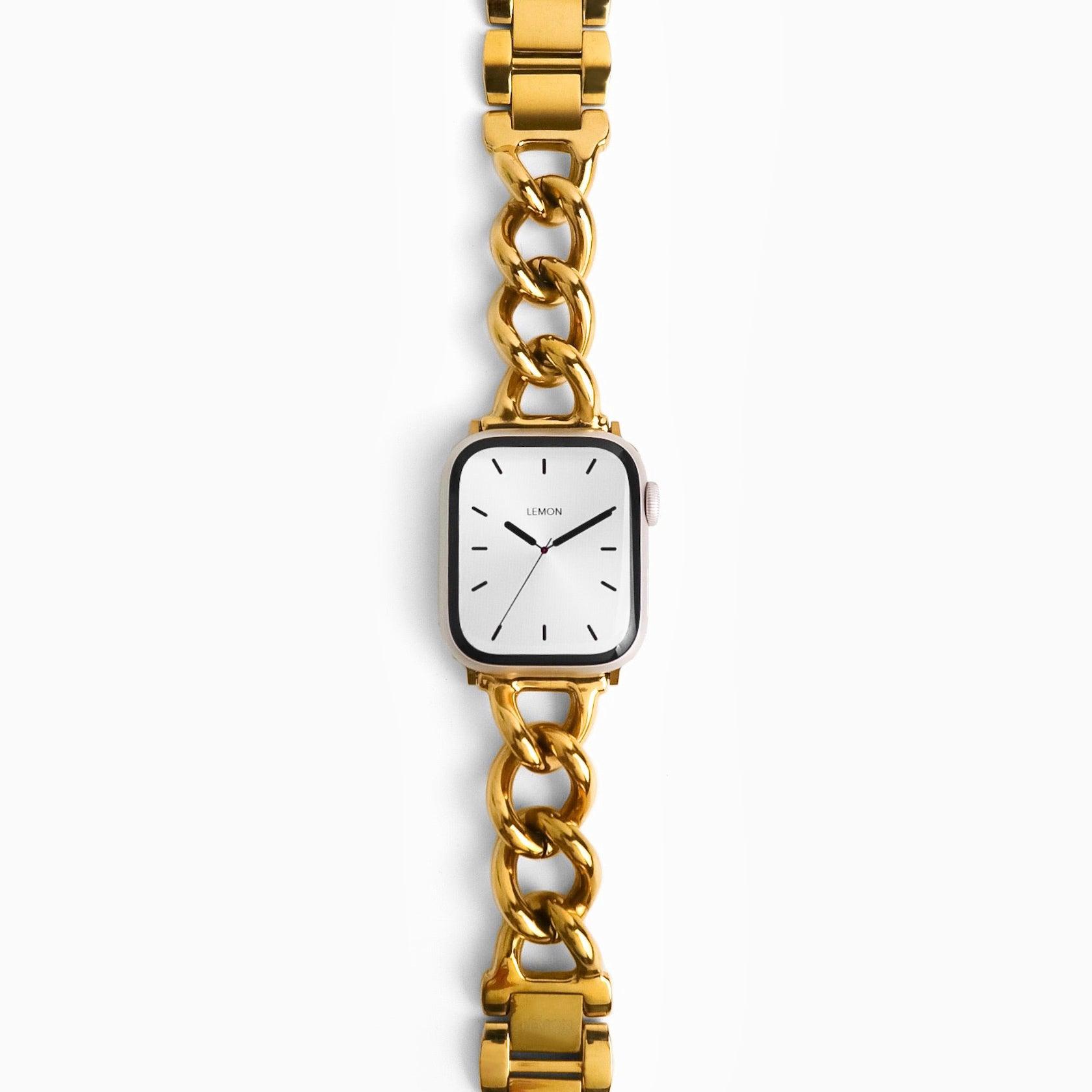Quirtz - Chunky Chain Stainless Steel Apple Watch Band | YesStyle
