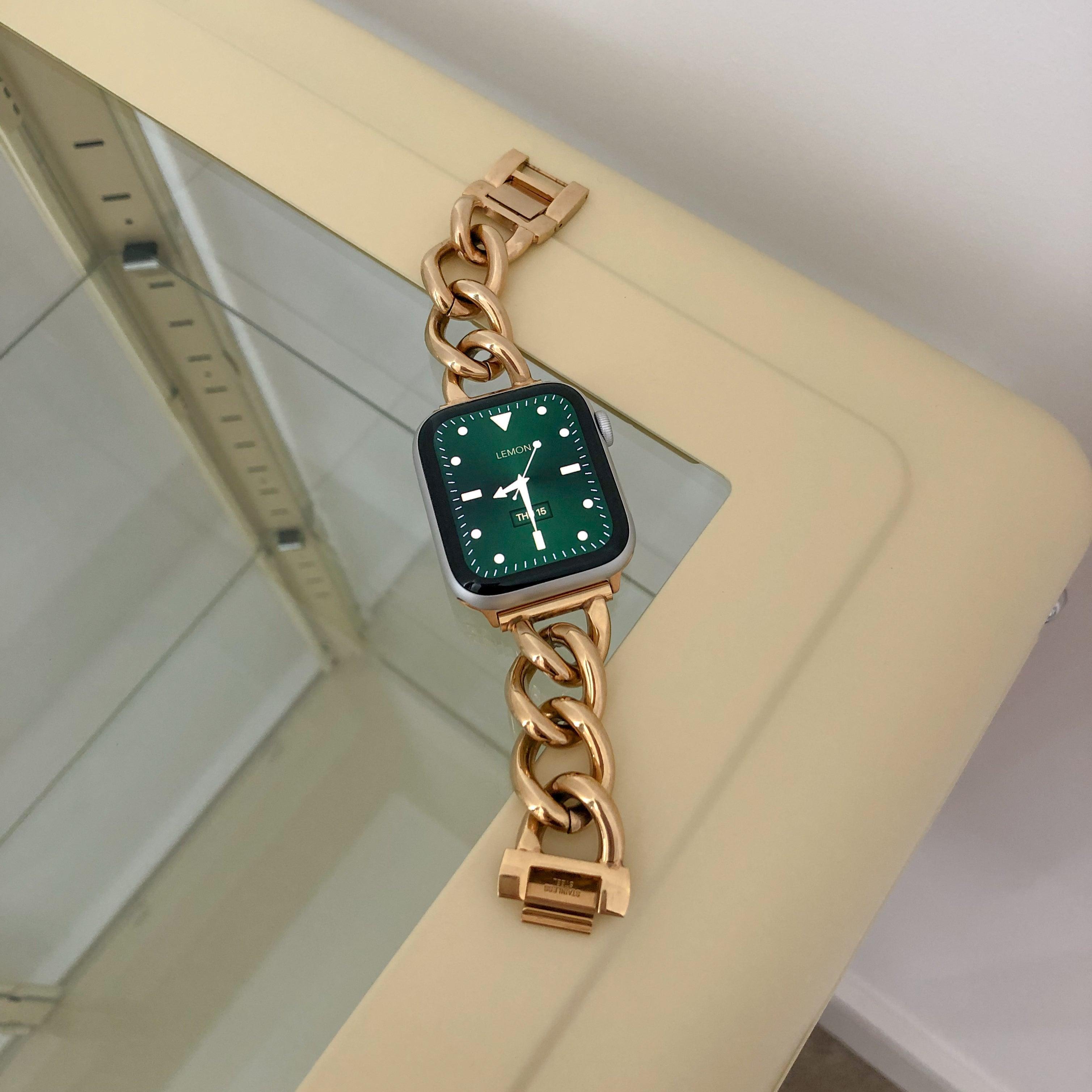 Apple watch with hot sale gold strap