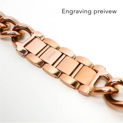 (St-Steel) Timeless Vol.2 Apple Watch Bracelet - 18k Rose Gold Plated