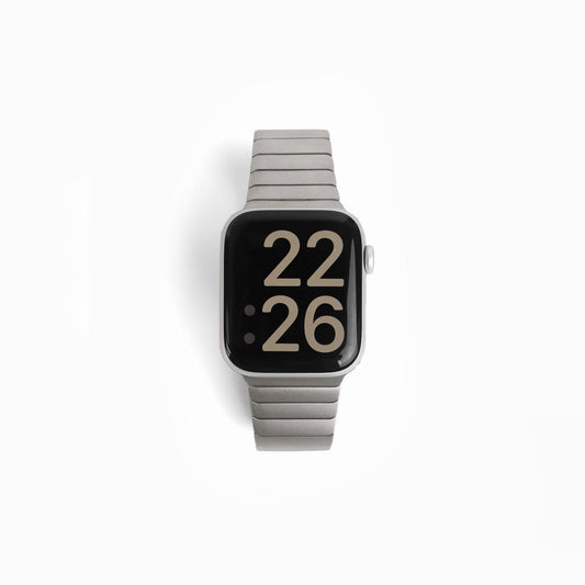 Titanium Link Apple Watch Band - Silver